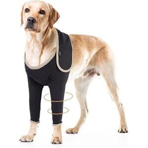 NEW Dog Medium Recovery Front Leg Sleeve Prevents Licking Cone  Alternative